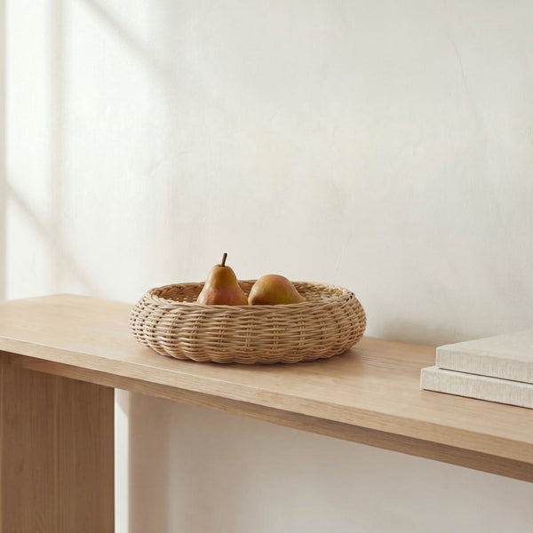 Woven Cane Bowl Natural