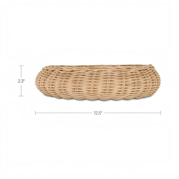 Woven Cane Bowl Natural