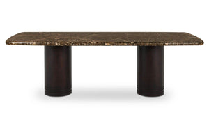 Daphne Dining Table Large Dark Emperador Marble