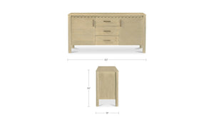 Wiley 3 Drawer Sideboard Natural