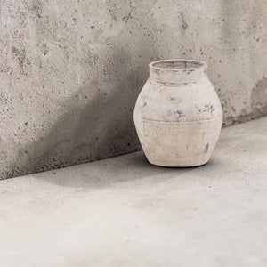 Antique Brown Ceramic Vase