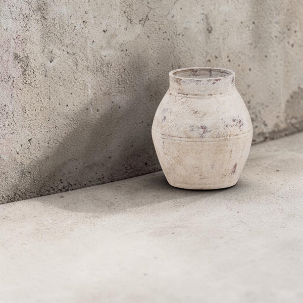 Antique Brown Ceramic Vase