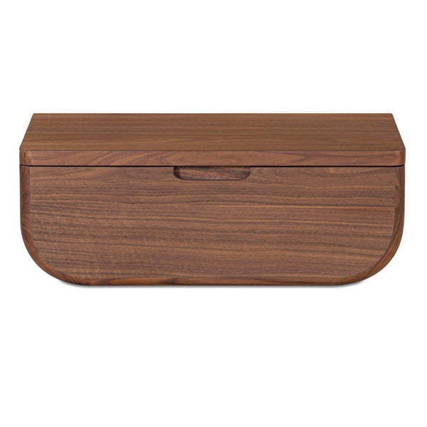 Hettie Floating Nightstand Dark Brown