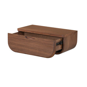 Hettie Floating Nightstand Dark Brown
