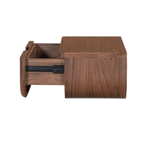 Hettie Floating Nightstand Dark Brown
