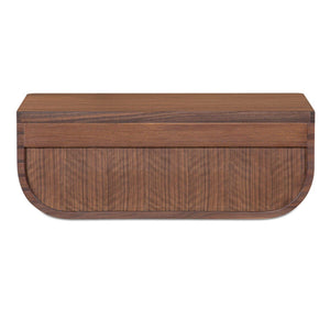 Hettie Floating Nightstand Dark Brown