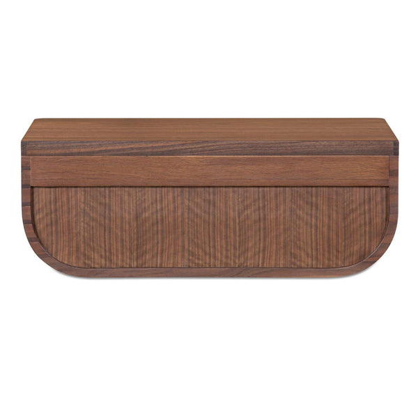 Hettie Floating Nightstand Dark Brown