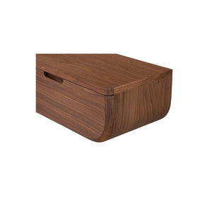 Hettie Floating Nightstand Dark Brown