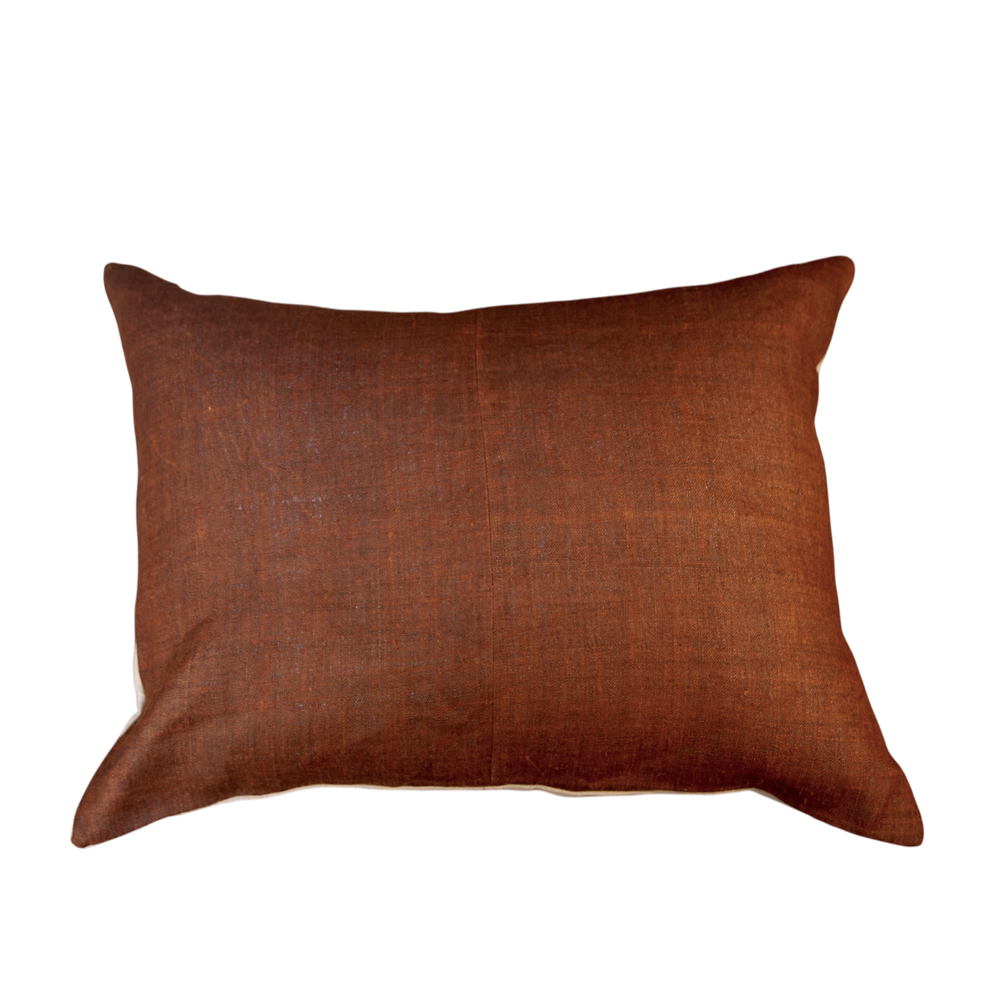 Vintage Fabric Pillow 21" x 15"