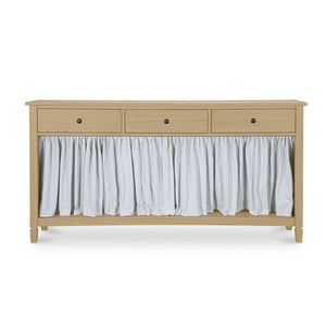 Isabelle Console Table Light Blue Stripe