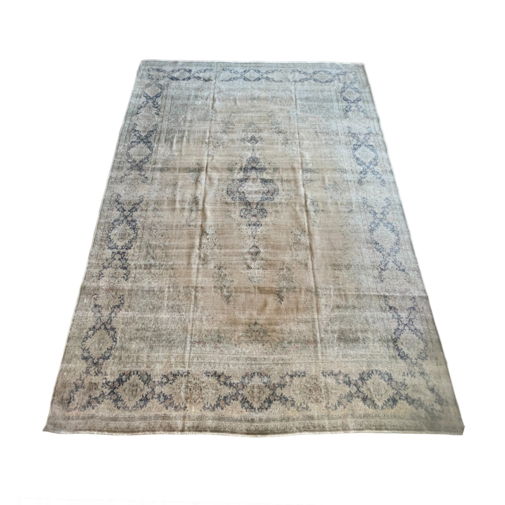 1930's Vintage Distressed Tabriz Rug • 10'2" x 13'10"