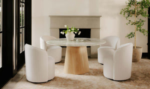 Evelyn Dining Table Onyx Marble