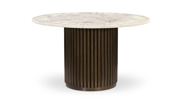 Tower Poker Table White Marble