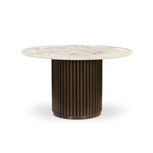 Tower Poker Table White Marble