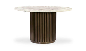Tower Poker Table White Marble