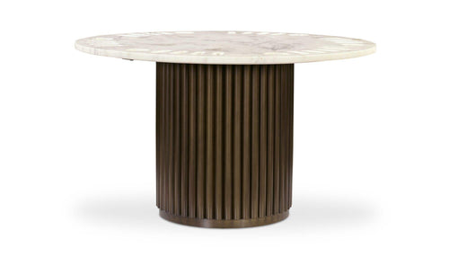 Tower Poker Table White Marble