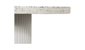 Lyon Outdoor Dining Table White Terrazzo