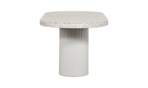 Lyon Outdoor Dining Table White Terrazzo