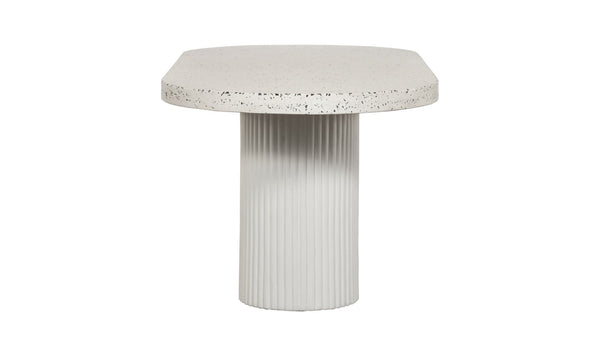 Lyon Outdoor Dining Table White Terrazzo