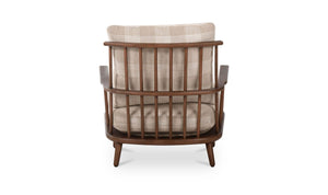 Griffin Accent Chair Light Brown Check