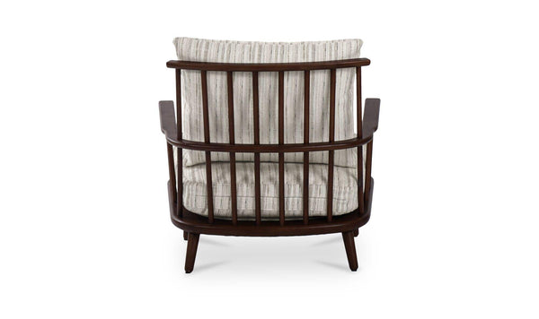 Griffin Accent Chair Beige Stripe