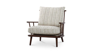 Griffin Accent Chair Beige Stripe