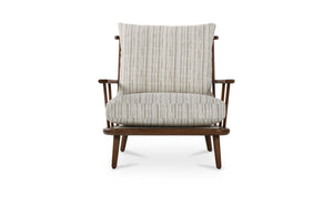 Griffin Accent Chair Beige Stripe