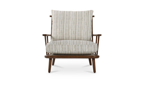 Griffin Accent Chair Beige Stripe