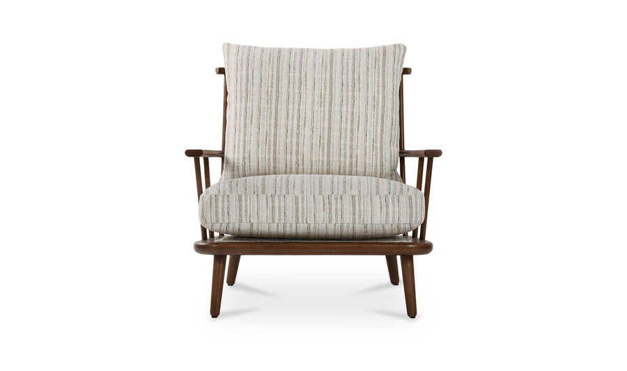 Griffin Accent Chair Beige Stripe