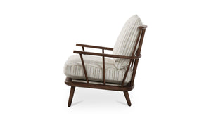 Griffin Accent Chair Beige Stripe