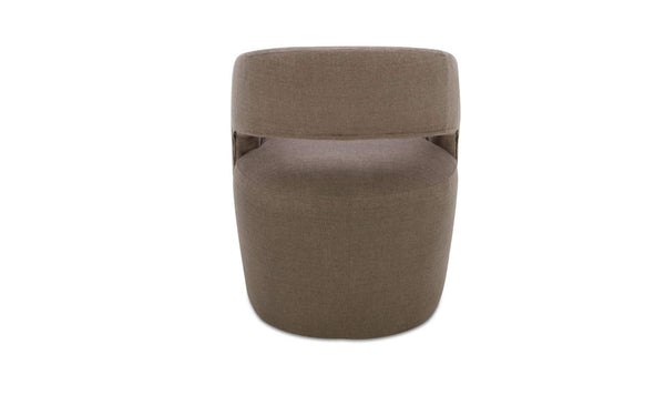 Barrow Rolling Dining Chair, Soft Taupe
