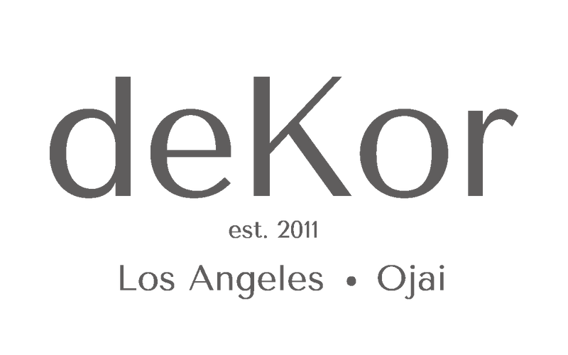 deKor is a full service interior and landscape design firm with two showrooms that boast an eclectic mix of vintage furniture, textiles, decor, accessories, and custom furniture.