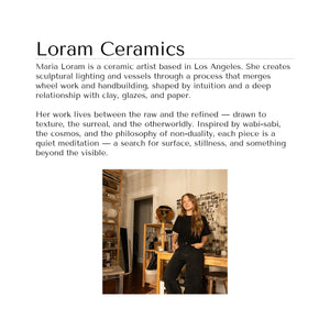 Volcanic Glaze Sculptural Light by Loram Ceramics