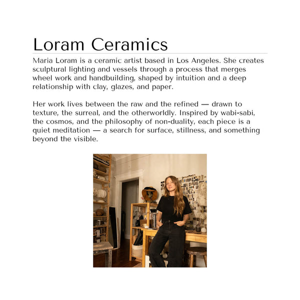Volcanic Glaze Sculptural Light by Loram Ceramics
