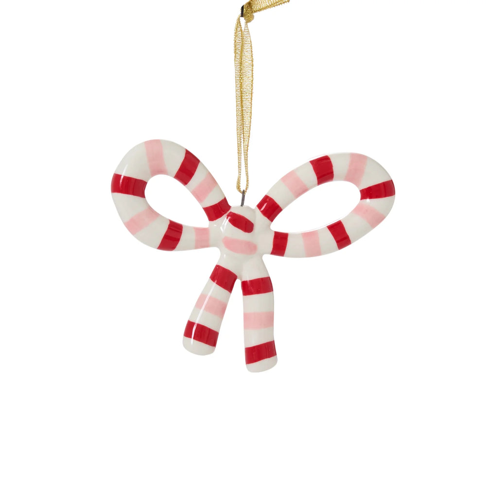 Red Luella Bow Ornament 4.5"x 0.5"x 3.5"