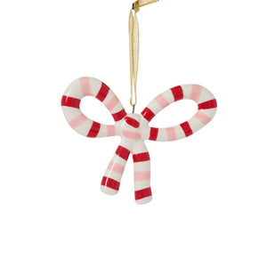 Red Luella Bow Ornament 4.5"x 0.5"x 3.5"