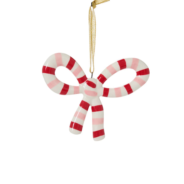 Red Luella Bow Ornament 4.5"x 0.5"x 3.5"
