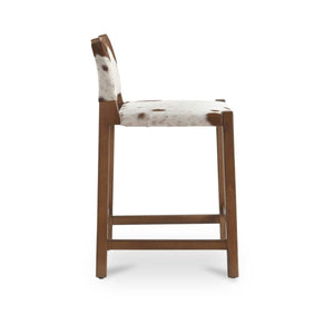 Malone Counter Stool, Speckled Hair On Hide