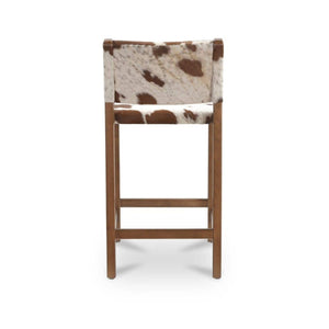 Malone Counter Stool, Speckled Hair On Hide