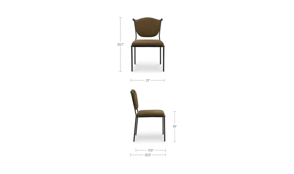 Green Wrought Iron Dining Chair
