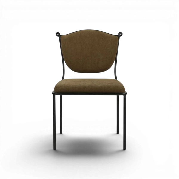 Green Wrought Iron Dining Chair