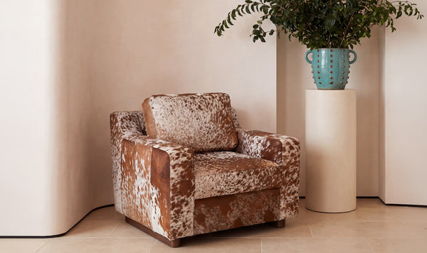 Walden Lounge Chair Speckled Hair On Hide