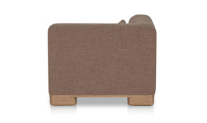 June Corner Chair Dark Brown
