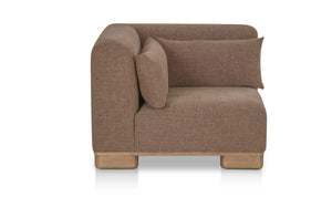 June Corner Chair Dark Brown
