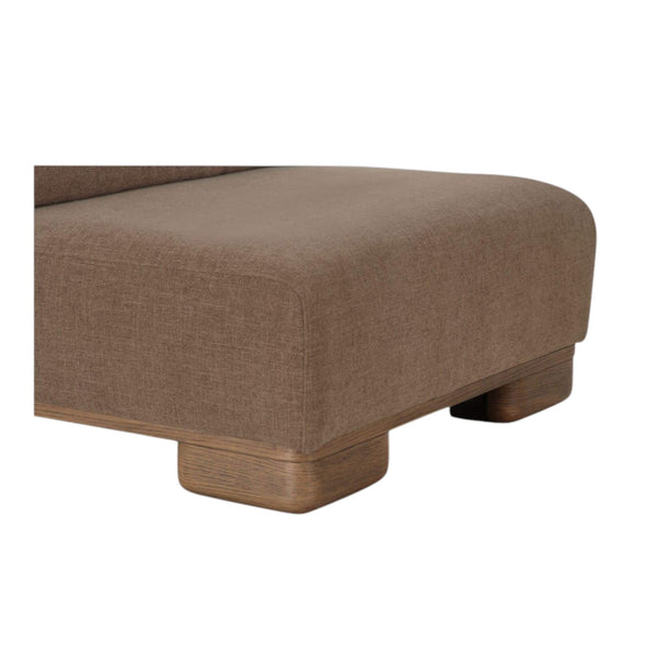 Modular Slipper Chair Dark Brown