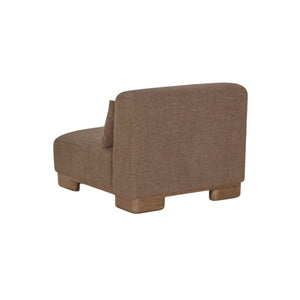 Modular Slipper Chair Dark Brown