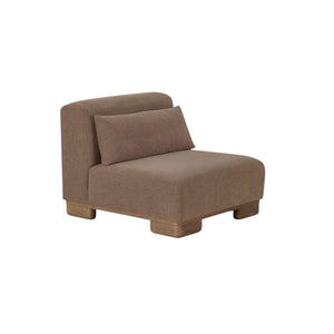 Modular Slipper Chair Dark Brown