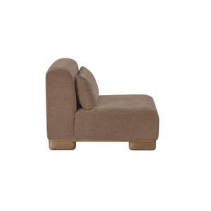 Modular Slipper Chair Dark Brown