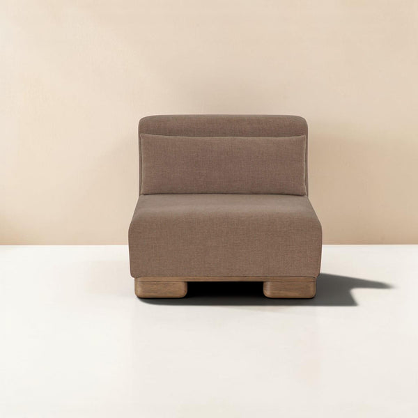 Modular Slipper Chair Dark Brown