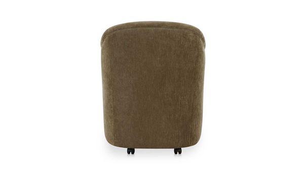 Rolling Barrel Dining Chair Green
